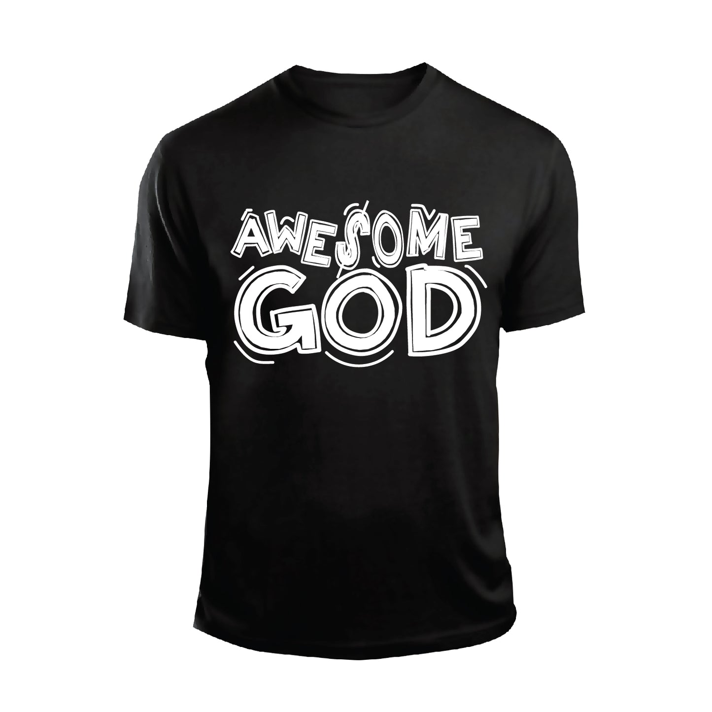 Awesome God Black Short-Sleeve Unisex T-Shirt || MRNGN CLOTHING