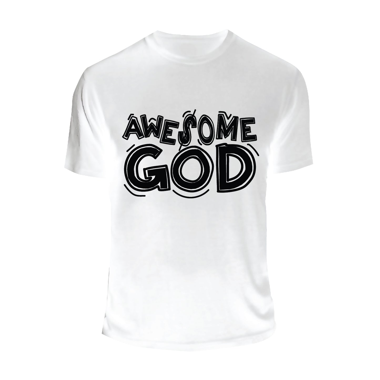 Awesome God White Short-Sleeve Unisex T-Shirt || MRNGN CLOTHING