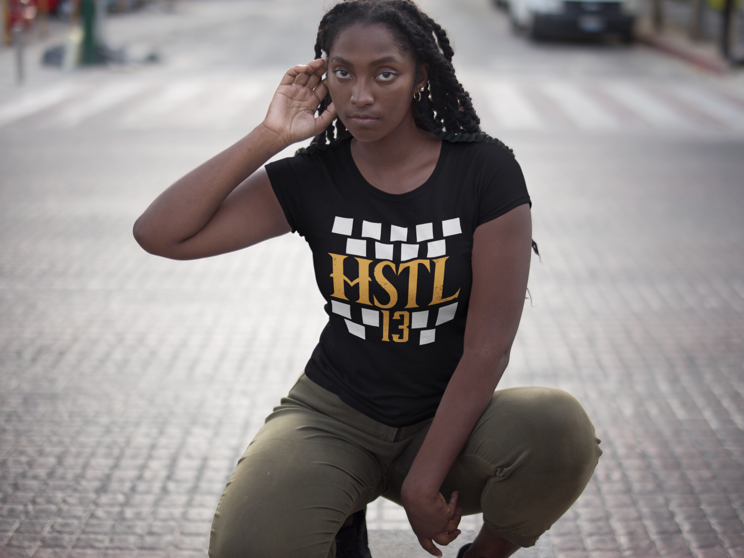 Hustle (Block) Short-Sleeve Unisex T-Shirt || MRNGN CLOTHING