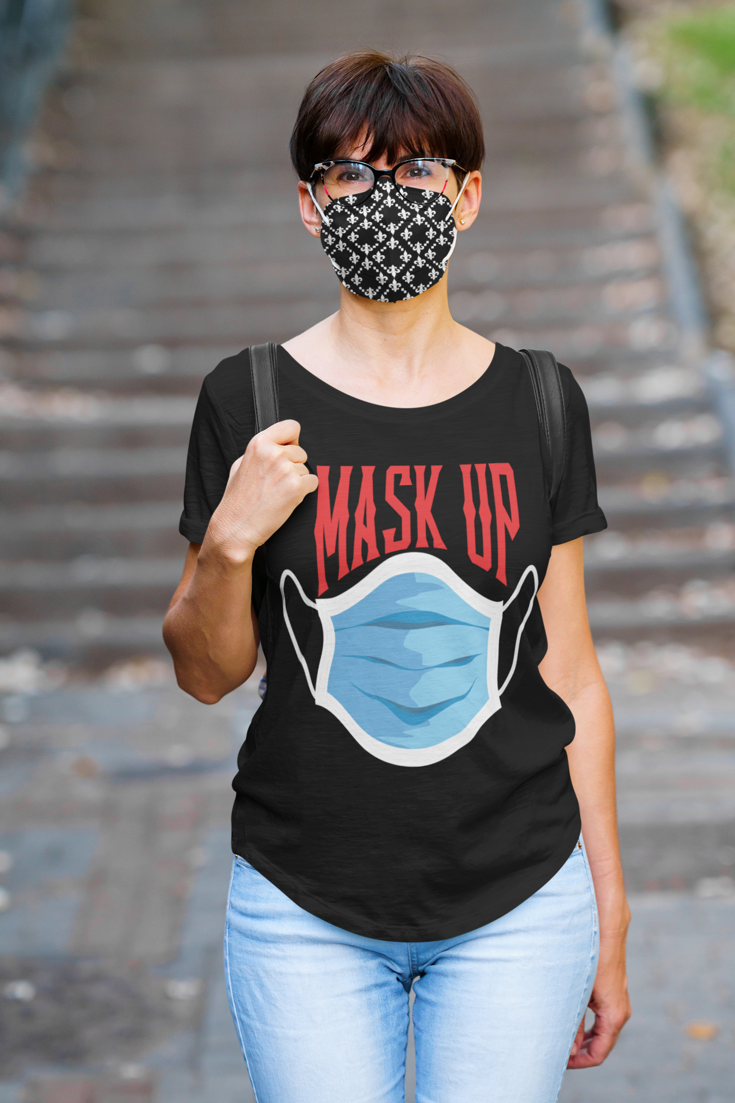 Mask Up Short-Sleeve Unisex T-Shirt || MRNGN CLOTHING