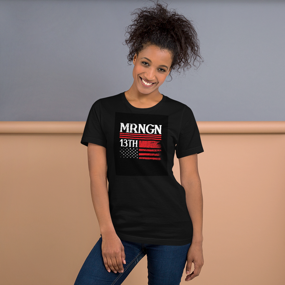 MRNGN Flag Black Short-Sleeve Unisex T-Shirt || MRNGN CLOTHING