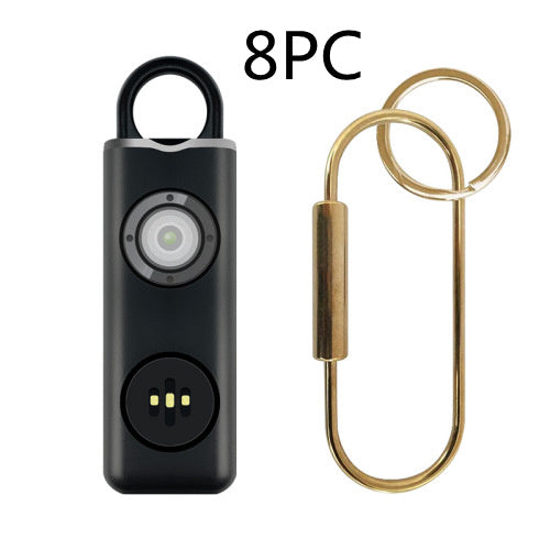 Self Defense Siren Safety Alarm For Women Keychain With SOS LED Light Personal Self Alarm Personal Security Keychain Alarm