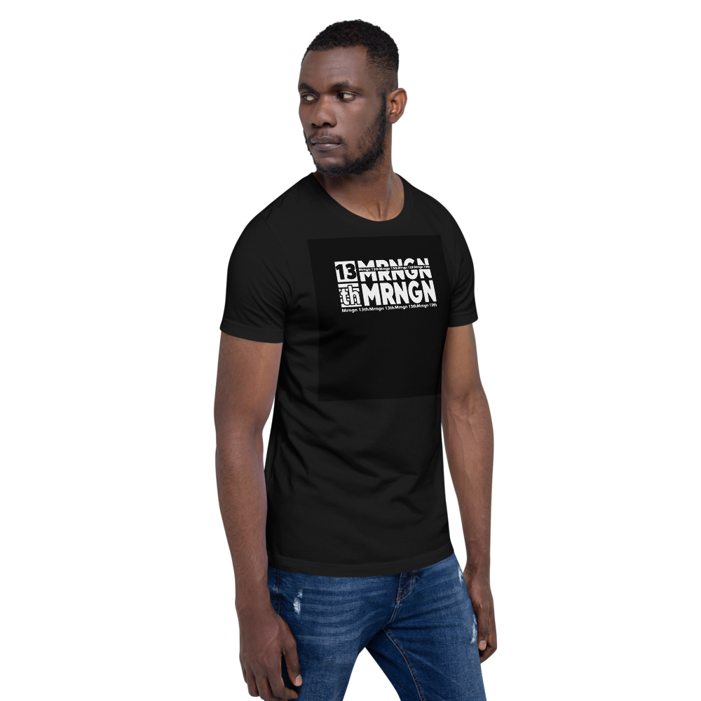 MRNGN Stacked (All White) Short-Sleeve Unisex T-Shirt || MRNGN CLOTHING